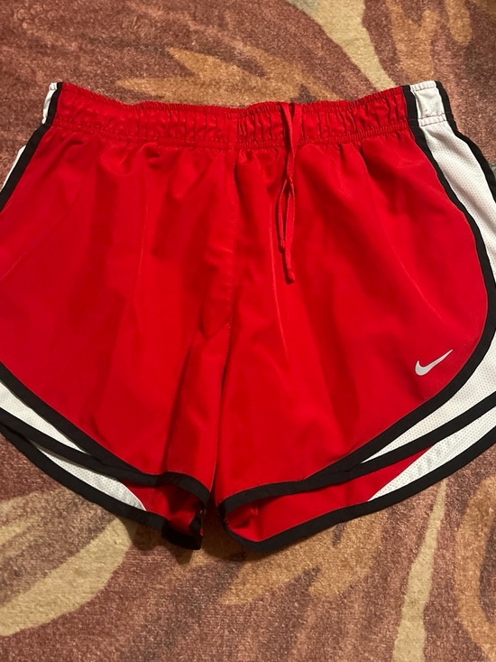 Nike Pants - Nike Women’s Red Athletic Running Shorts with Black & White Trim